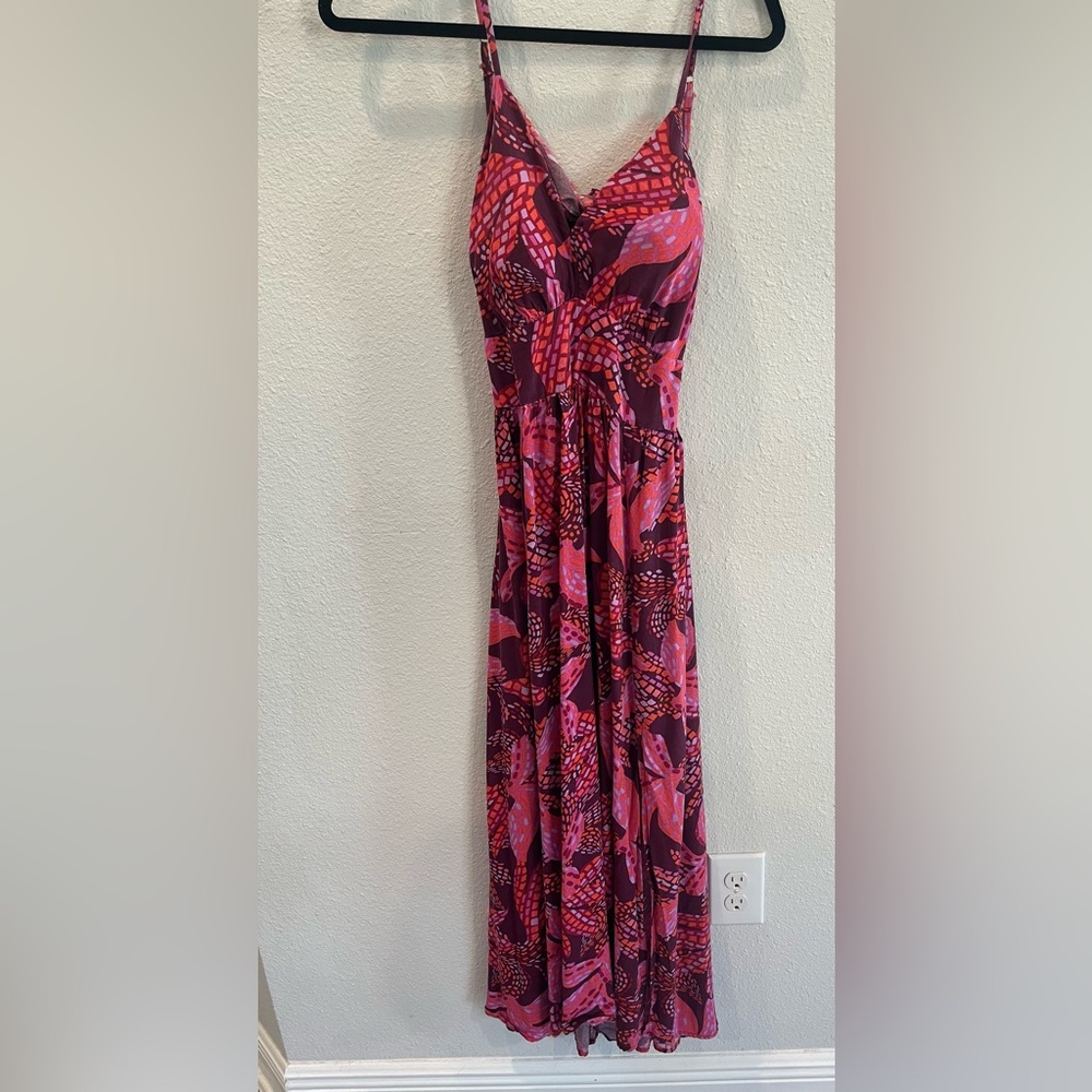 Pink Patterned Women's Dress